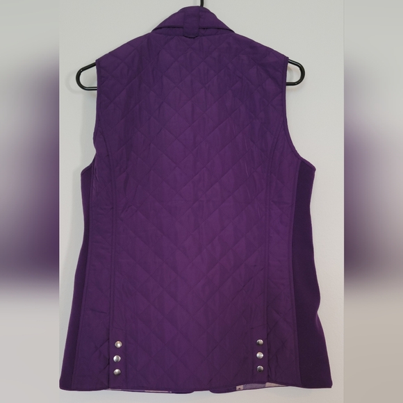 Purple Quilted Vest - Picture 7 of 9
